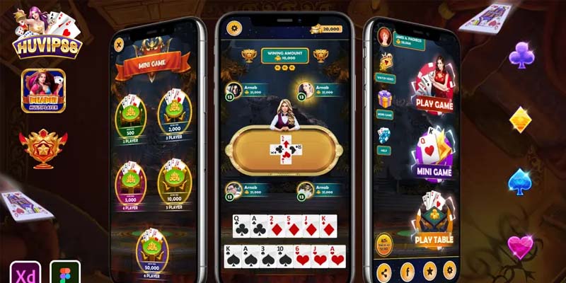 Thỏa sức khám phá kho tàng game bài HUVIP88