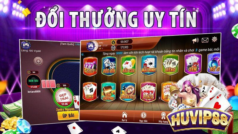 HUVIP88 – sân chơi đánh bài rút tiền mặt uy tín nhất hiện nay